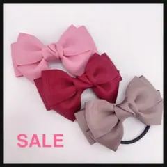 SALE♡キッズリボンヘアゴムセット
