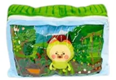 【新品】こびとづかんマスコット入りクッション