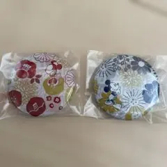 ミッキー ミニー 缶バッジ 2個セット