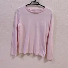 ポロ ラルフローレン 長袖 カットソー ピンク ワンポイント[120]Tシャツ