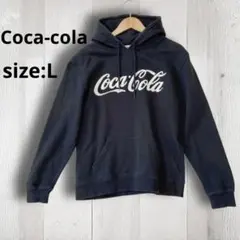 Coca-Cola コカコーラ ロゴパーカー 黒 L
