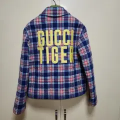 最終値下げGUCCI デニムジャケット チェック柄 最終値下げGUCCI デニムジャケット チェック柄