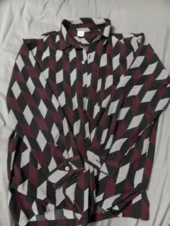 BROWNY VINTAGE 幾何学模様 長袖シャツ M