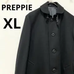 未使用品　PREPPIEメンズ　フード付ショート丈コート　ブラック　XL