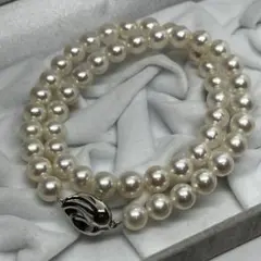 TASAKI アコヤ真珠　8.0〜8.5mm スワンクラスプ ネックレス