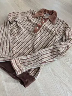 70sCAMPUSベロアシャツ