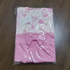 【新品】ロンパース袴　ピンク系　女の子　80　ベビー　赤ちゃん　お食い初め　節句