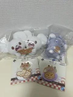 一番くじ　ポケピース　F賞　ぬいぐるみマスコット　ニャスパー、ワッカネズミ