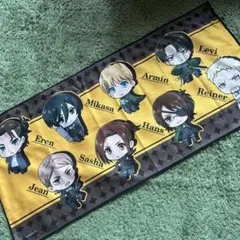 進撃の巨人のワイドバスタオル　2枚　クリアファイルセット　ユニバ限定 進撃の巨人 ワイドバスタオル 2枚セット ユニバ限定 クリアファイル