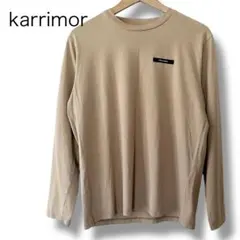 カリマー クルーネック 長袖 Tシャツ traveler ダークベージュ M