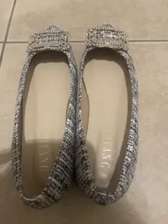 チヒャンビジューパンプス美品JIHYANG