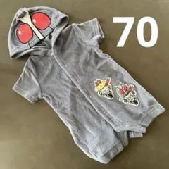 バースデイ　サンリオ　仮面ライダー　フード　ロンパース　70 ポムポムプリンのサムネイル