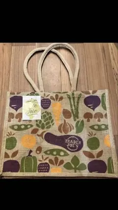 Trader Joe's エコバッグ 野菜と果物デザイン