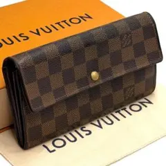 ルイヴィトン ダミエ ポシェット ポルトモネクレディ 長財布