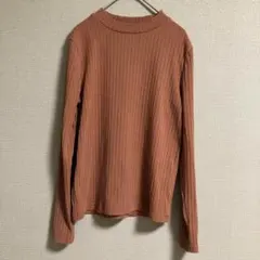【LOWRYSFARM】リブ ニットトップス　ブラウン　着回し　可愛い　シンプル