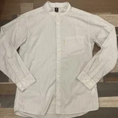 【mont-bell】モンベル　美品　ストライプ バンドカラーシャツ M