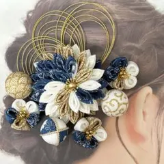 つまみ細工　髪飾り　成人式　入学式　結婚式　卒業式　袴　振袖