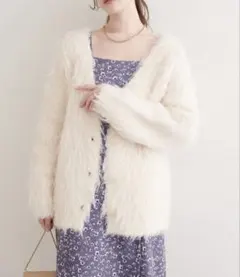 natural couture アイボリー カーディガン F