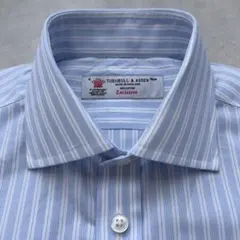 TURNBULL&ASSER ターンブル&アッサー ストライプ ドレスシャツ英国のサムネイル