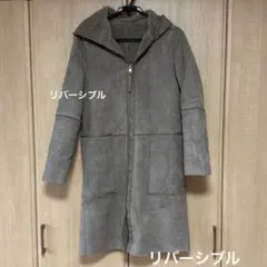 ZARAリバーシブル　フェイク　ムートンコート