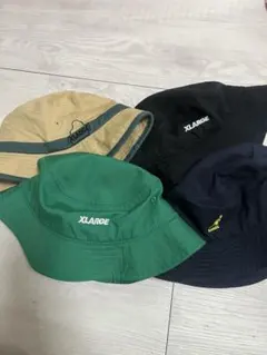 XLARGE・KANGOLバケットハット 4点セット