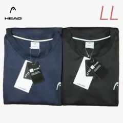 新品 HEAD ヘッド 長袖Tシャツ ネイビー＆ブラック LLサイズ 2点セットのサムネイル