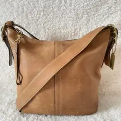 coach ショルダーバッグ 2way オールレザー 茶色