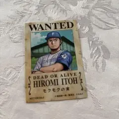 HIROMI ITOH WANTEDステッカー伊藤大海　日ハム　ワンピースコラボ