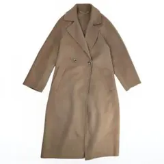 ✨美品✨マレーラロングコートキャメルLサイズアンゴラ混比翼