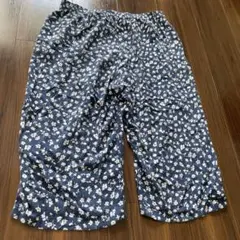 値下げ　暑い夜に　ユニクロ　リラコ　ネイビー 花柄 Mサイズ