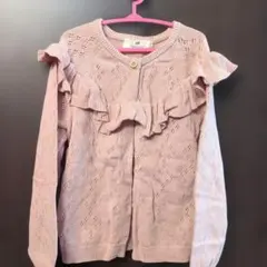 H&M キッズ カーディガン ピンク