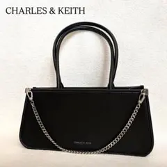 新品未使用タグ付き　CHARLES & KEITH ブラックトートバッグ　XL 新品タグ付 CHARLES & KEITH ダブルハンドル トートバッグ XL - メルカリ