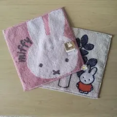 ミッフィー ミニハンドタオル2枚セット(ピンク) タオルハンカチ Miffy
