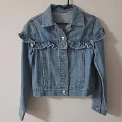 GU★フリル　デニムジャケット