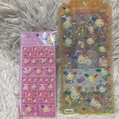 新品未開封　サンリオ　ウサハナタイルシール　ドロップジェリーシール　2点