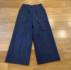ウールパンツ ワイドパンツ