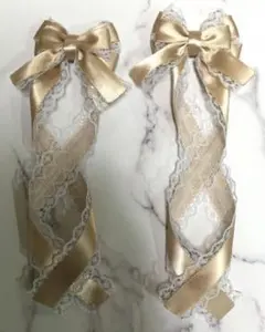 量産型クロス姫リボン♡アンティークゴールド♡