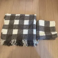 無印良品　ひざ掛け　クッションカバー　セット