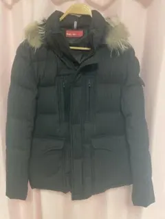 ★極寒に強い★ RIELABO リエラボ ダウンジャケット ファー付きストライプ