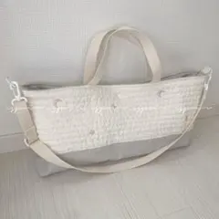 Lili つぶつぶフリルトートバッグ マザーズバッグ - メルカリ