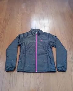 adidas　フルジップダウンジャケット長袖ブラック　防寒ジャケット　ブラック