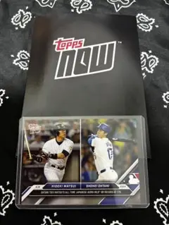 Topps Now 오타니 쇼헤이 마츠이 히데키 MLB 기록 달성 카드