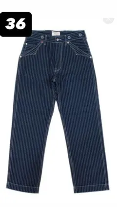schott　オールドヒッコリーデニムパンツ　36　ブルーのサムネイル