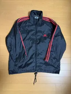 90s adidas ナイロンジャケットold 刺繍ロゴ