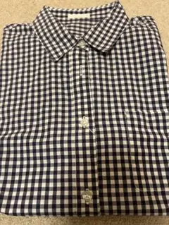 ジーユーギンガムチェックシャツSサイズ