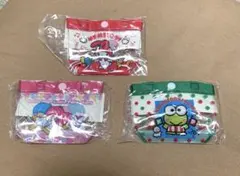 Sanrio ガチャガチャ　ビニールポーチ3個セット