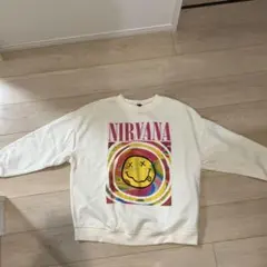 NIRVANA スウェットシャツ ホワイト