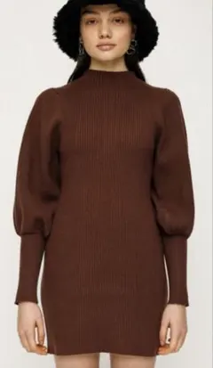 SLY パフスリーブワンピース