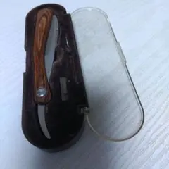 中古 美品 フェザー プロフェッショナル 木製ハンドル レザー 中古 美品 フェザー プロフェッショナル 木製ハンドル レザー ケース