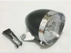 レトロ クラシック ブラックタイプ 砲弾型白色3ＬＥＤヘッドランプ単4乾電池3本のサムネイル